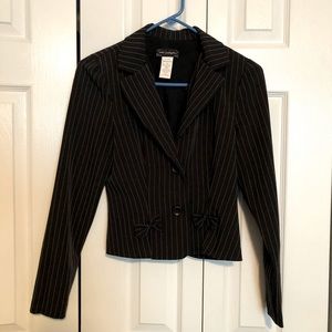 Pin striped skirt suit